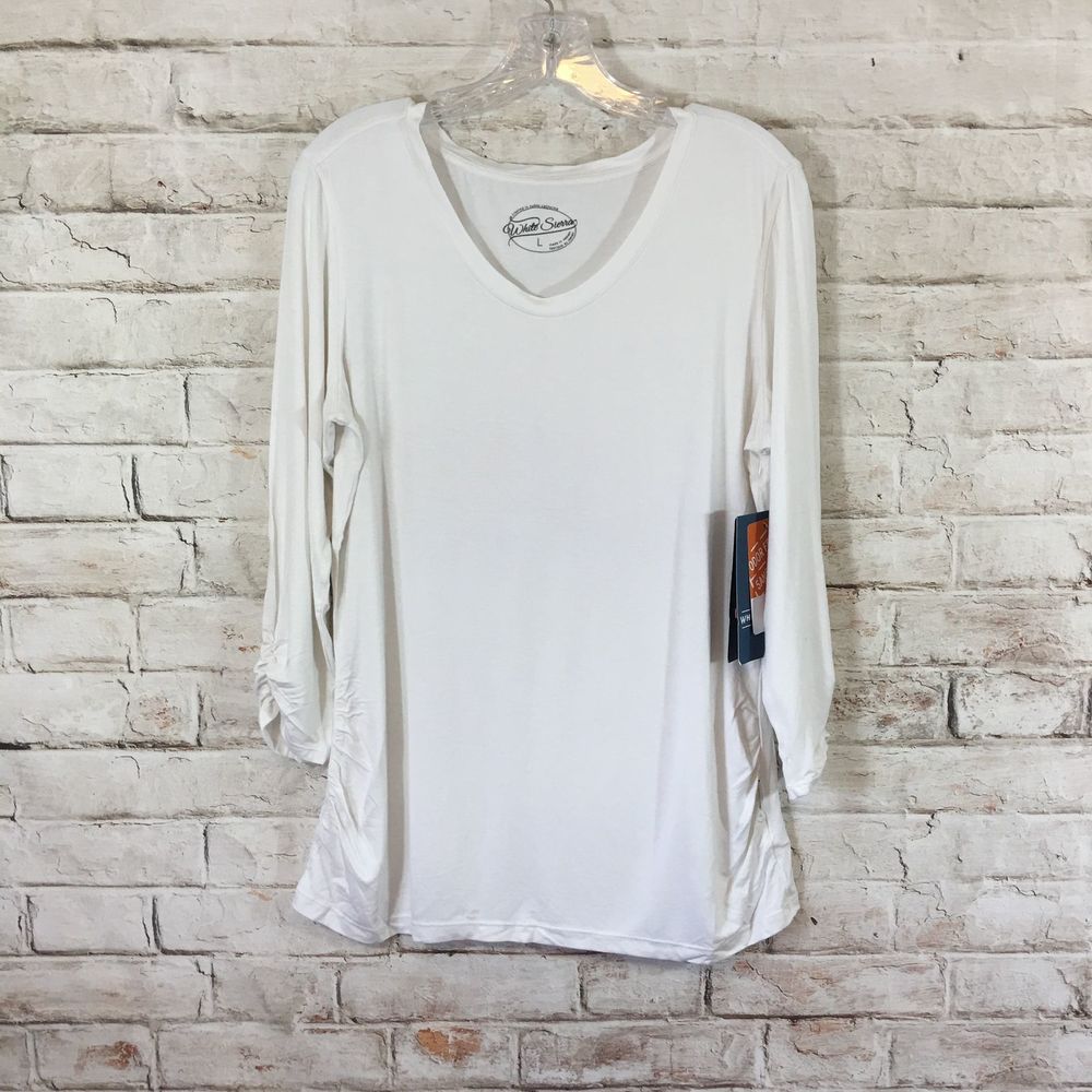White Sierra Tangier Odor Free 3/4 Sleeve